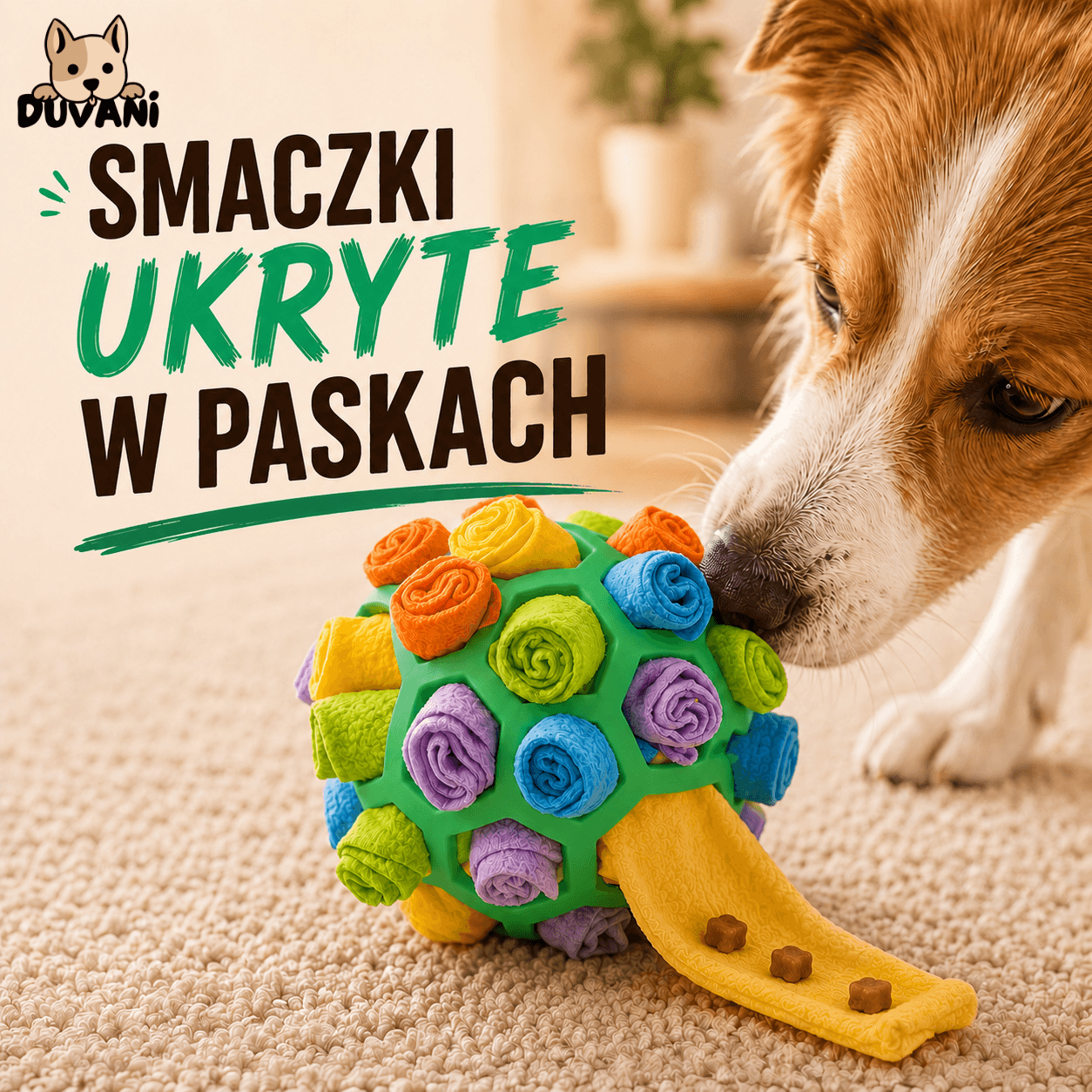 Duvani Węchula - Piłka Węchowa dla Psów na Nudę i Nadmiar Energii